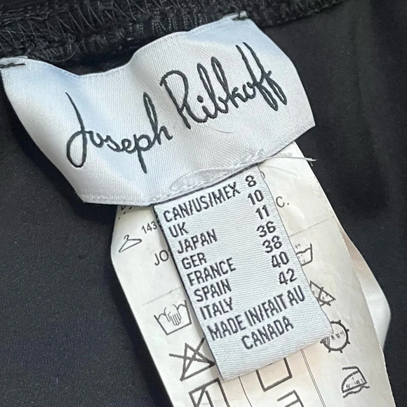 Joseph Ribkoff • Solid Black Stretchy Trouser Pants - Picture 6 of 9